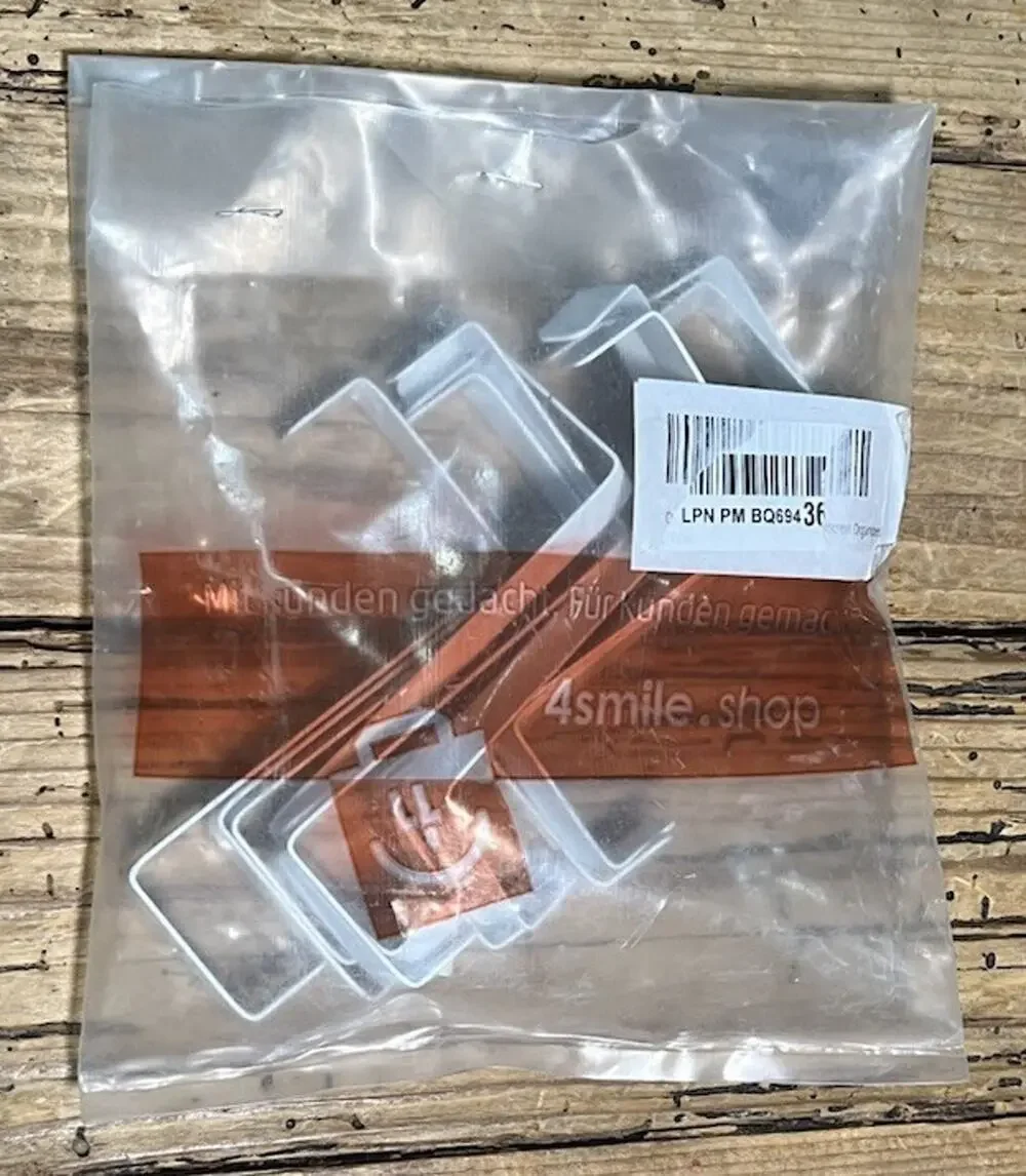 Stainless Steel 8 Pack Over Door Hooks White NWT